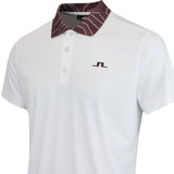 J.Lindeberg Golf Shirt - Glen Regular Fit - White AW25