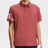 J.Lindeberg Golf Shirt - Heath Regular Fit - Apple Butter SS26