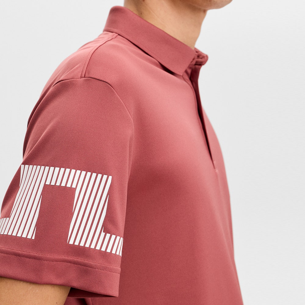 J.Lindeberg Golf Shirt - Heath Regular Fit - Apple Butter SS26