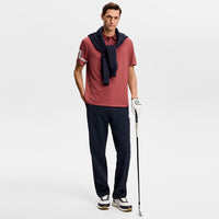 J.Lindeberg Golf Shirt - Heath Regular Fit - Apple Butter SS26