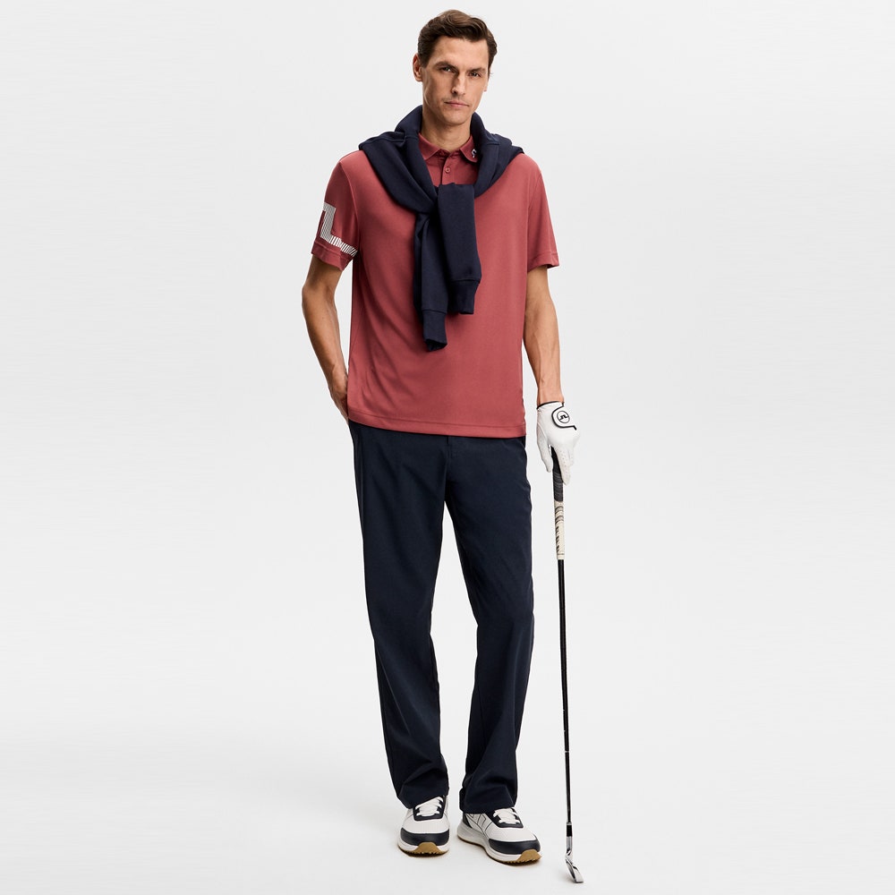 J.Lindeberg Golf Shirt - Heath Regular Fit - Apple Butter SS26