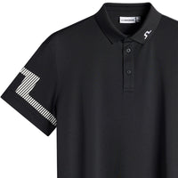J.Lindeberg Golf Shirt - Heath Regular Fit - Black SS26