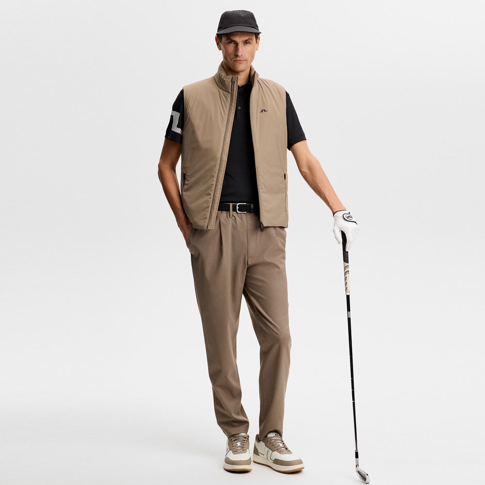 J.Lindeberg Golf Shirt - Heath Regular Fit - Black SS26