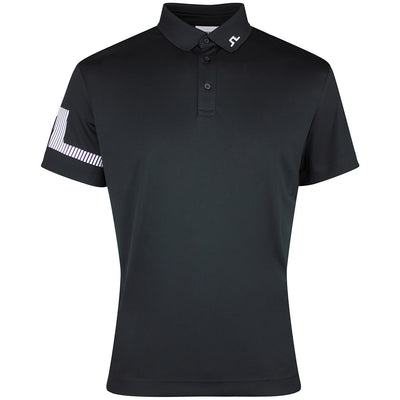 J.Lindeberg Golf Shirt - Heath Regular Fit - Black SS26