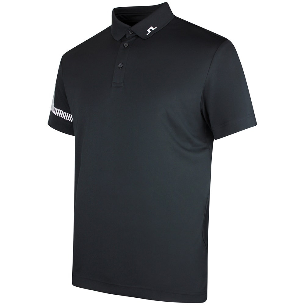 J.Lindeberg Golf Shirt - Heath Regular Fit - Black SS26