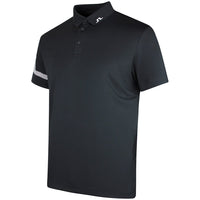 J.Lindeberg Golf Shirt - Heath Regular Fit - Black SS26