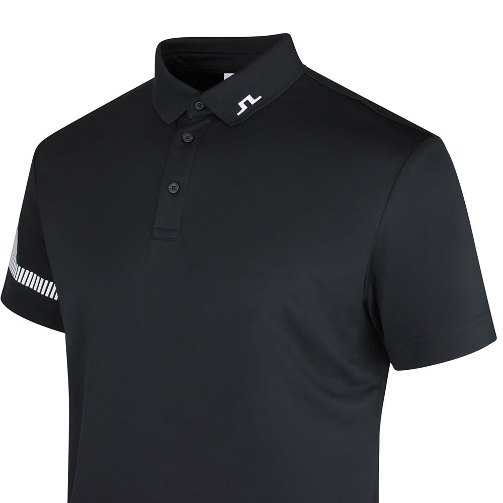 J.Lindeberg Golf Shirt - Heath Regular Fit - Black SS26