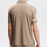 J.Lindeberg Golf Shirt - Heath Regular Fit - Brindle SS26