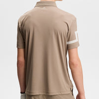 J.Lindeberg Golf Shirt - Heath Regular Fit - Brindle SS26