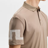 J.Lindeberg Golf Shirt - Heath Regular Fit - Brindle SS26