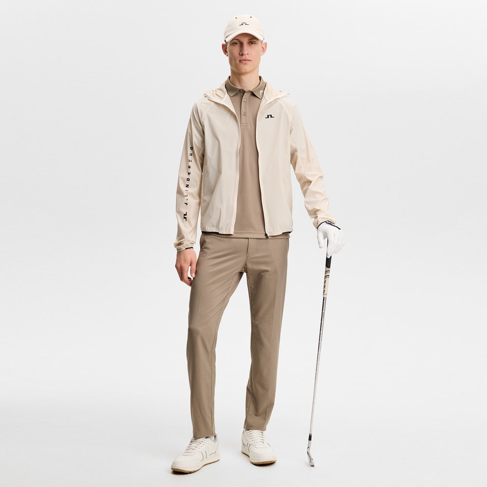 J.Lindeberg Golf Shirt - Heath Regular Fit - Brindle SS26