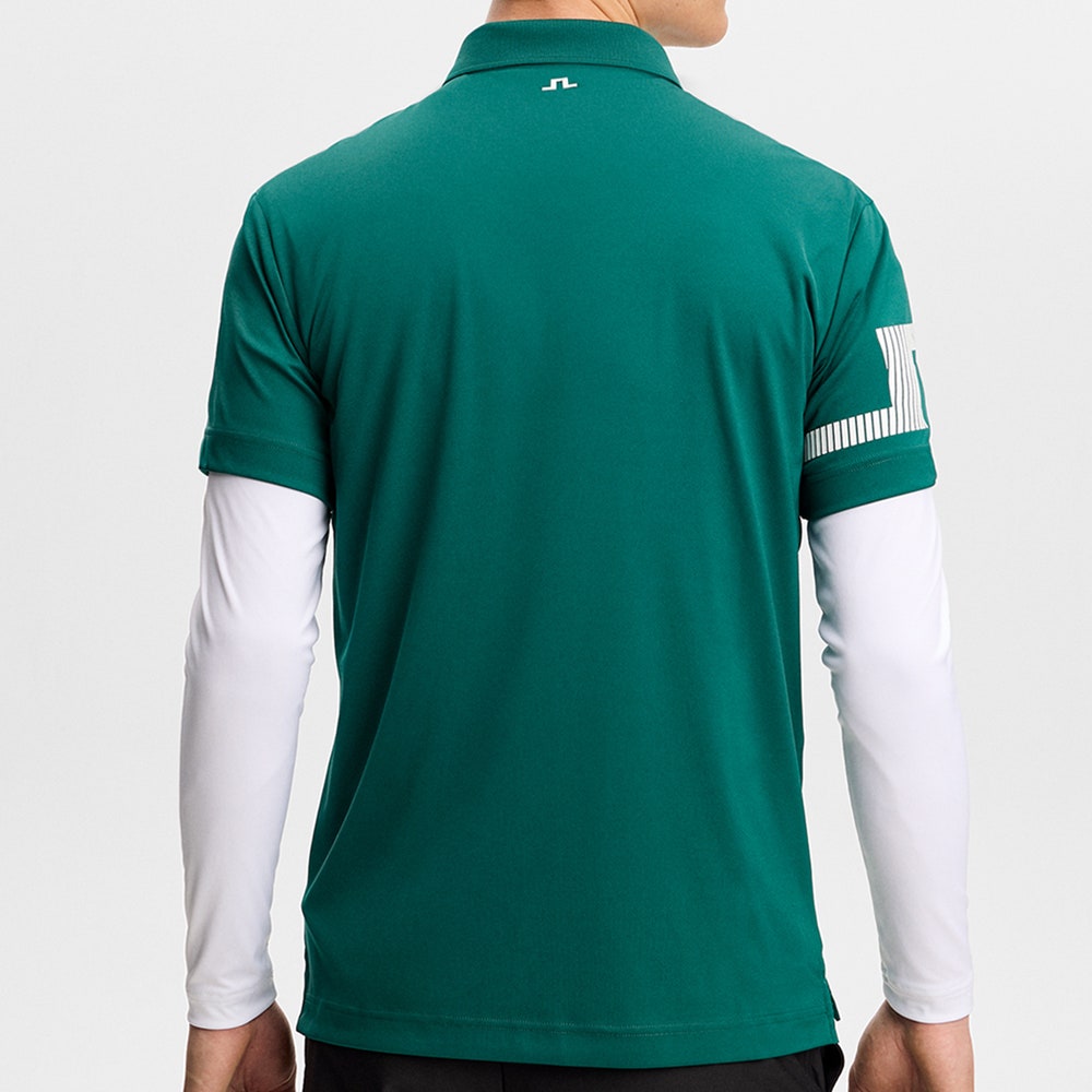 J.Lindeberg Golf Shirt - Heath Regular Fit - Forest Biome AW26