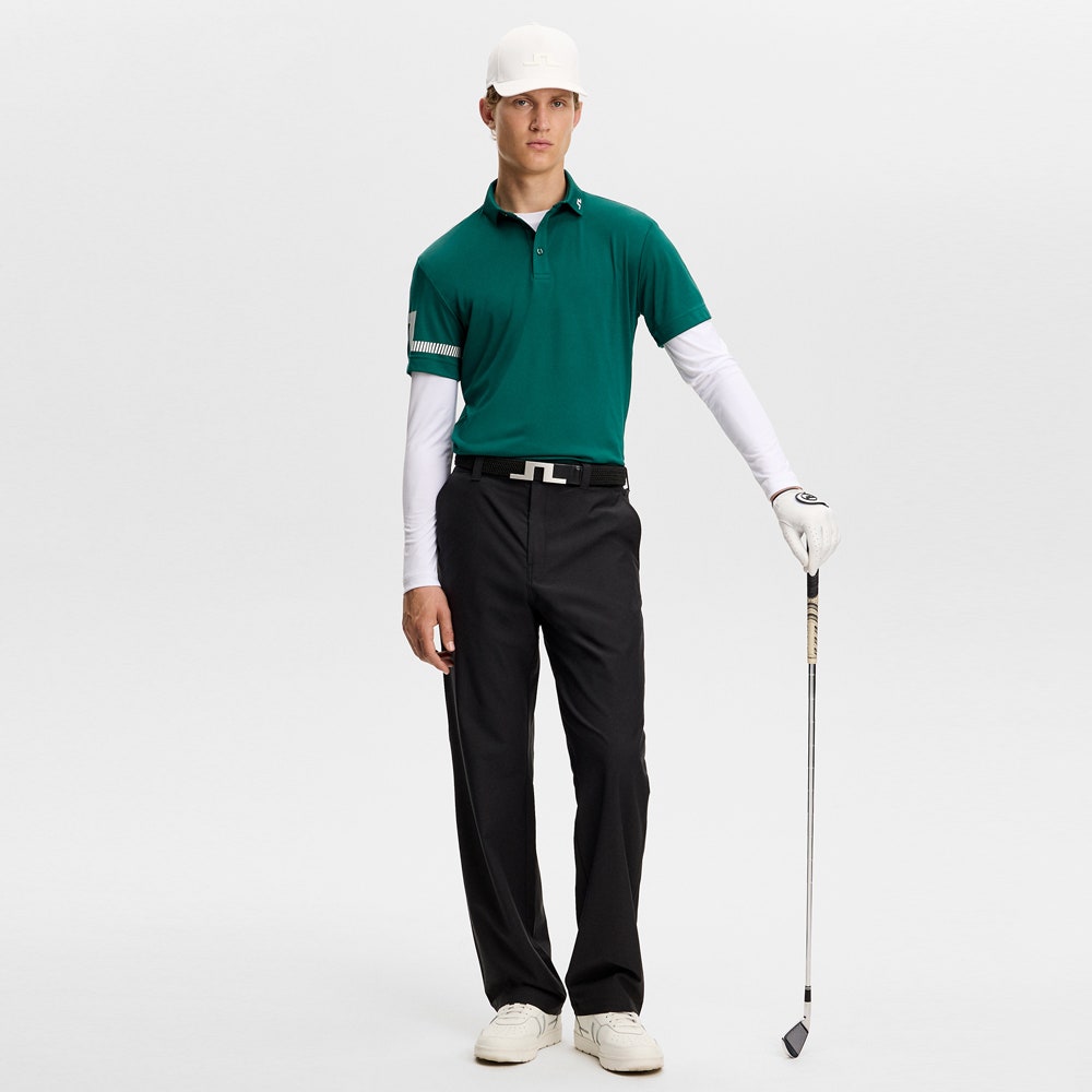 J.Lindeberg Golf Shirt - Heath Regular Fit - Forest Biome AW26