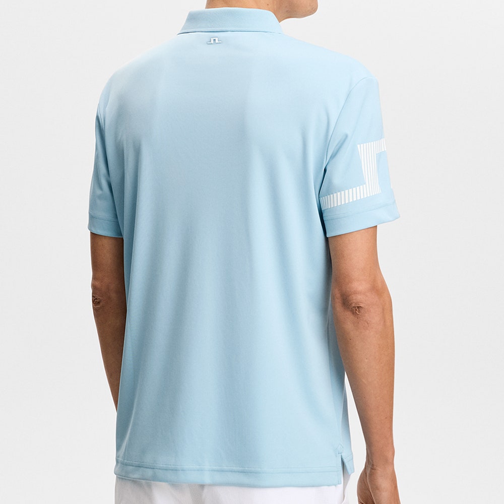 J.Lindeberg Golf Shirt - Heath Regular Fit - Forget-Me-Not SS26