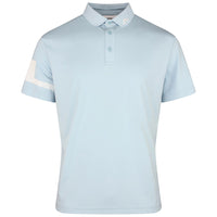 J.Lindeberg Golf Shirt - Heath Regular Fit - Forget-Me-Not SS26