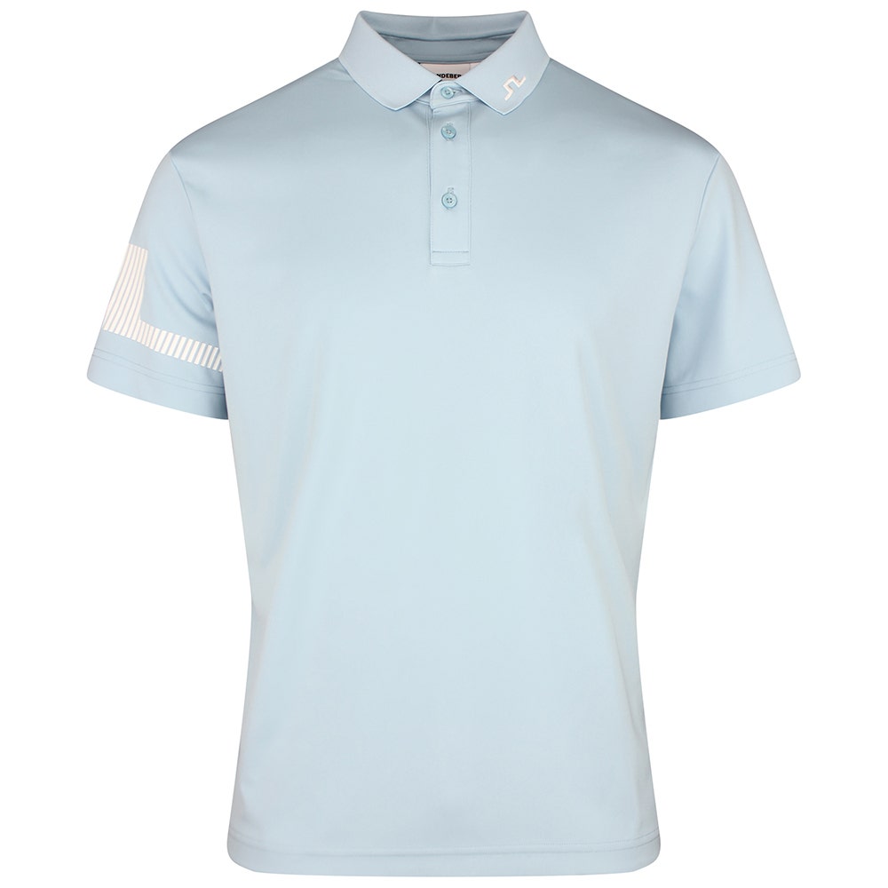 J.Lindeberg Golf Shirt - Heath Regular Fit - Forget-Me-Not SS26