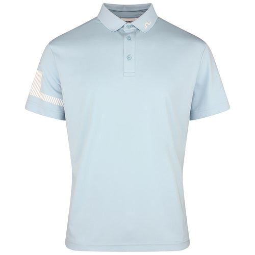 J.Lindeberg Golf Shirt - Heath Regular Fit - Forget-Me-Not SS26
