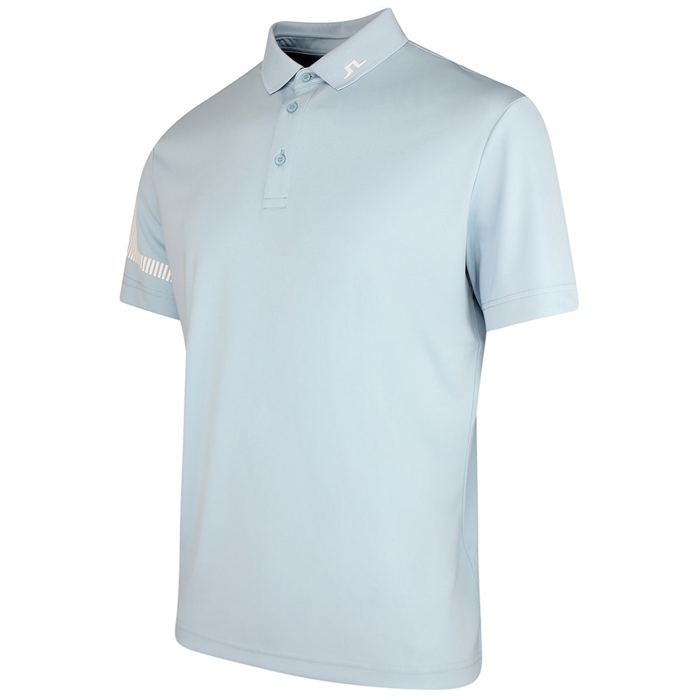 J.Lindeberg Golf Shirt - Heath Regular Fit - Forget-Me-Not SS26