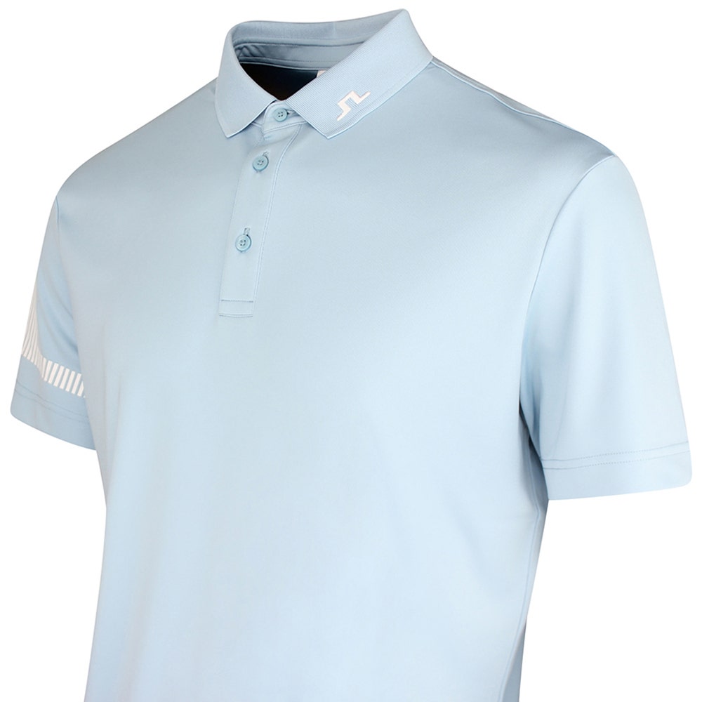 J.Lindeberg Golf Shirt - Heath Regular Fit - Forget-Me-Not SS26