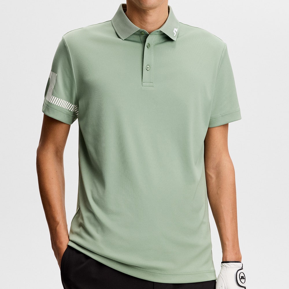 J.Lindeberg Golf Shirt - Heath Regular Fit - Hedge Green SS26