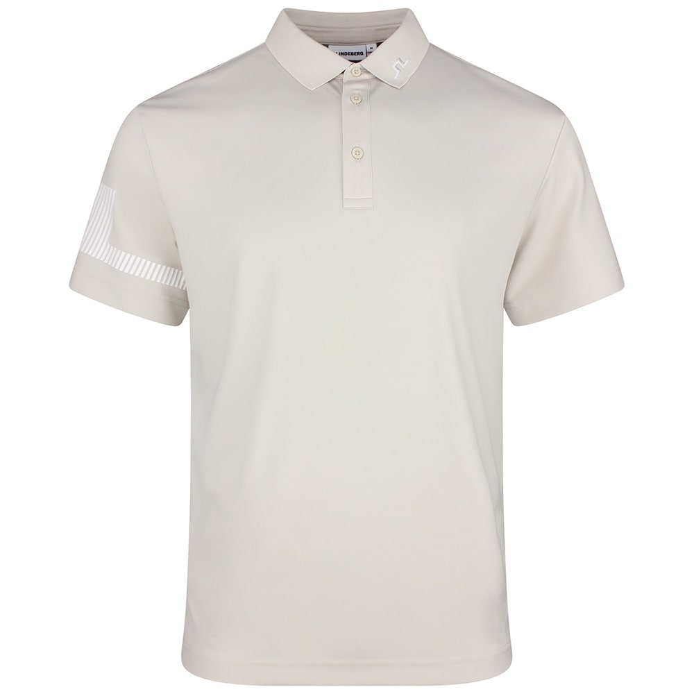 J.Lindeberg Golf Shirt - Heath Regular Fit - Moonbeam SS26