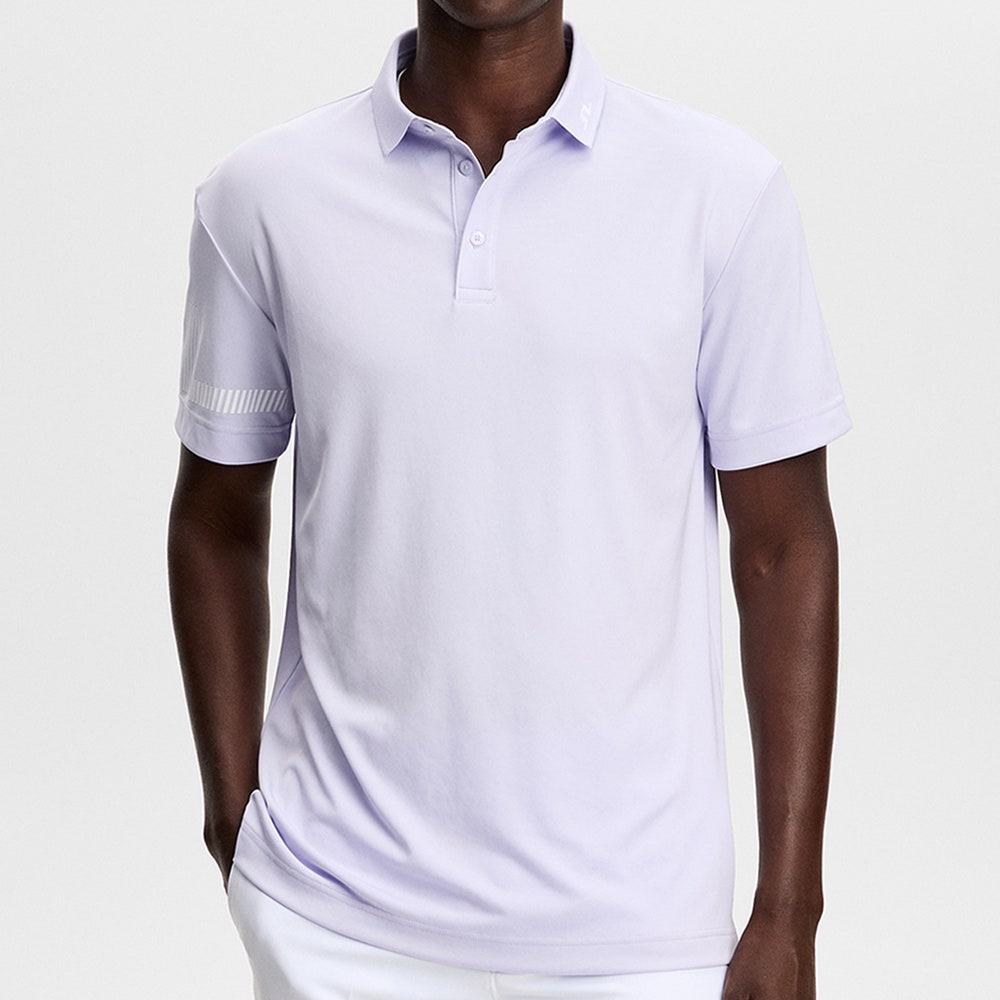 J.Lindeberg Golf Shirt - Heath Regular Fit - Purple Heather AW26