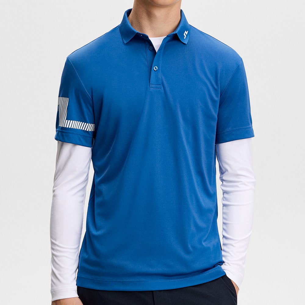 J.Lindeberg Golf Shirt - Heath Regular Fit - Set Sail AW26