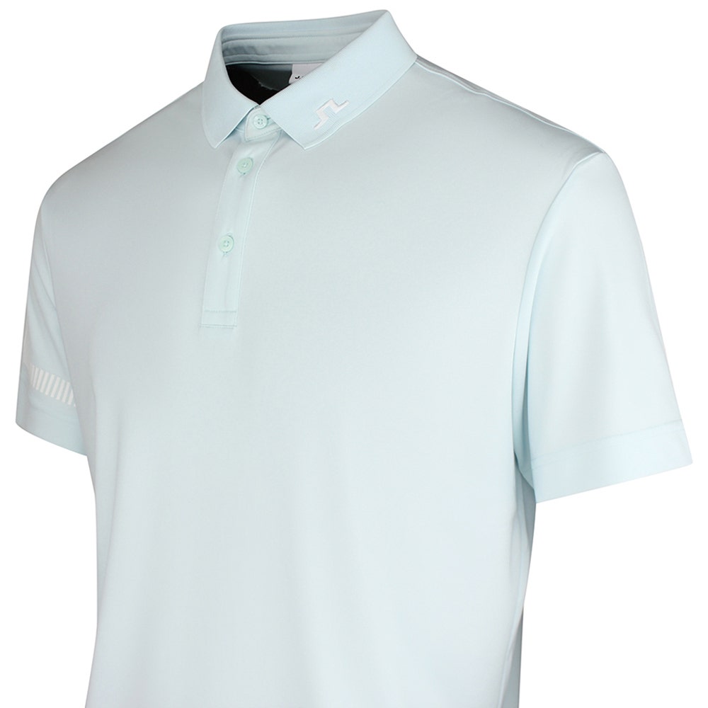 J.Lindeberg Golf Shirt - Heath Regular Fit - Sky Light SS26