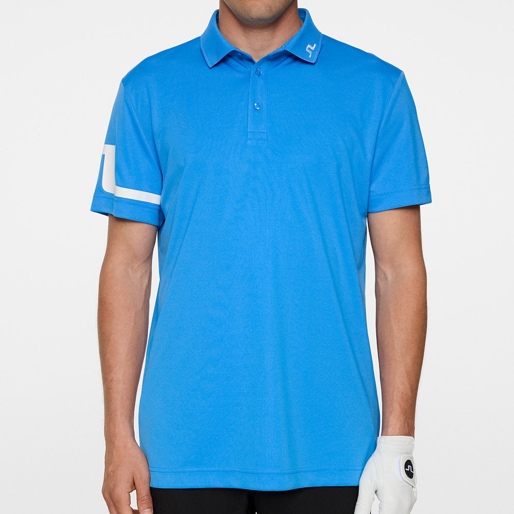J.Lindeberg Golf Shirt - Heath Regular Fit - Sonic Blue AW25