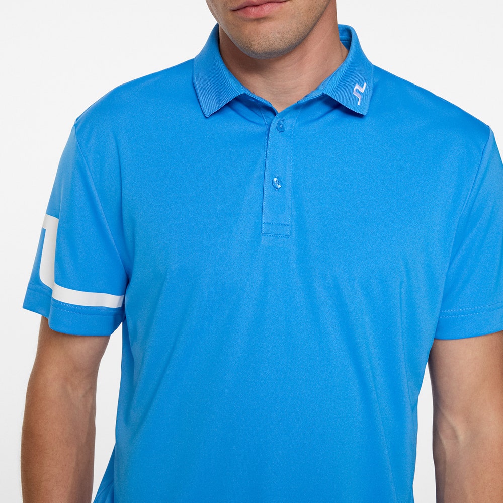 J.Lindeberg Golf Shirt - Heath Regular Fit - Sonic Blue AW25