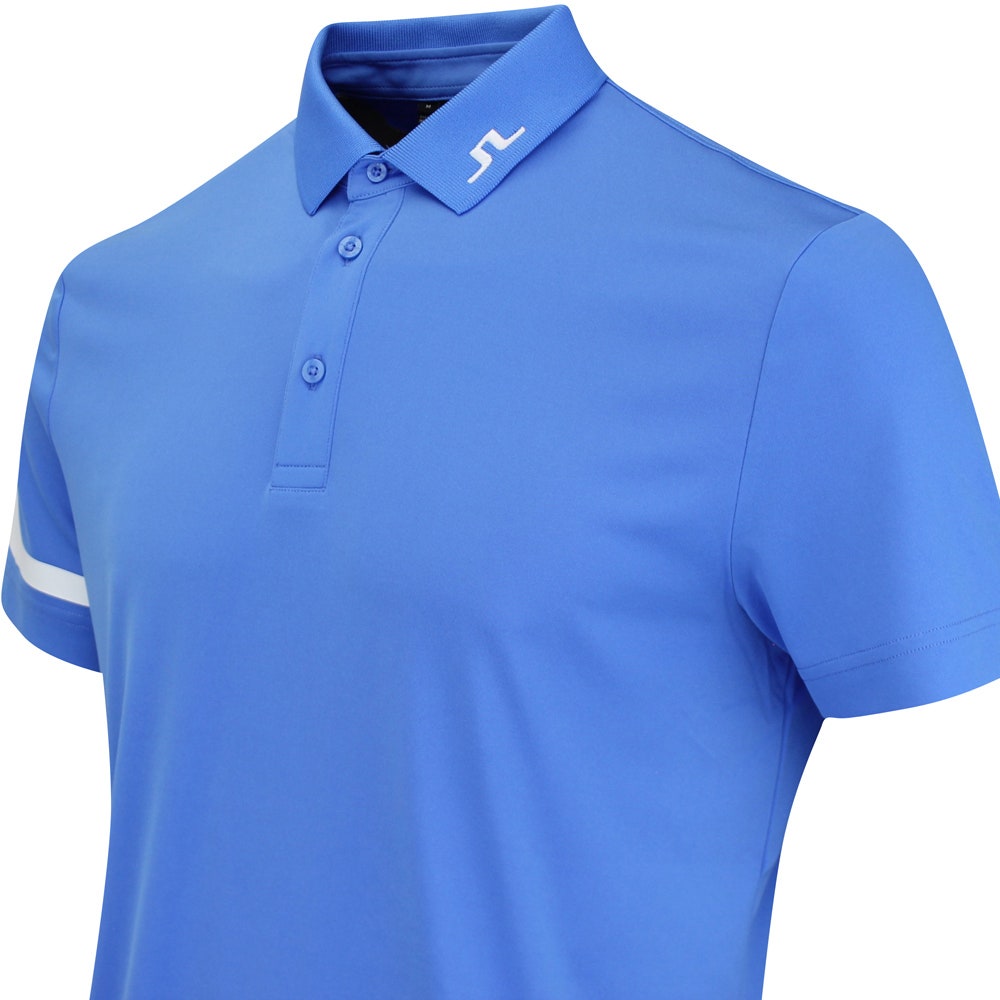 J.Lindeberg Golf Shirt - Heath Regular Fit - Sonic Blue AW25