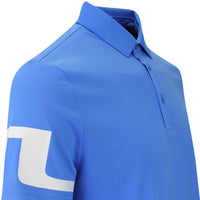J.Lindeberg Golf Shirt - Heath Regular Fit - Sonic Blue AW25
