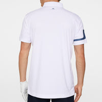 J.Lindeberg Golf Shirt - Heath Regular Fit - White AW25