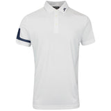J.Lindeberg Golf Shirt - Heath Regular Fit - White AW25