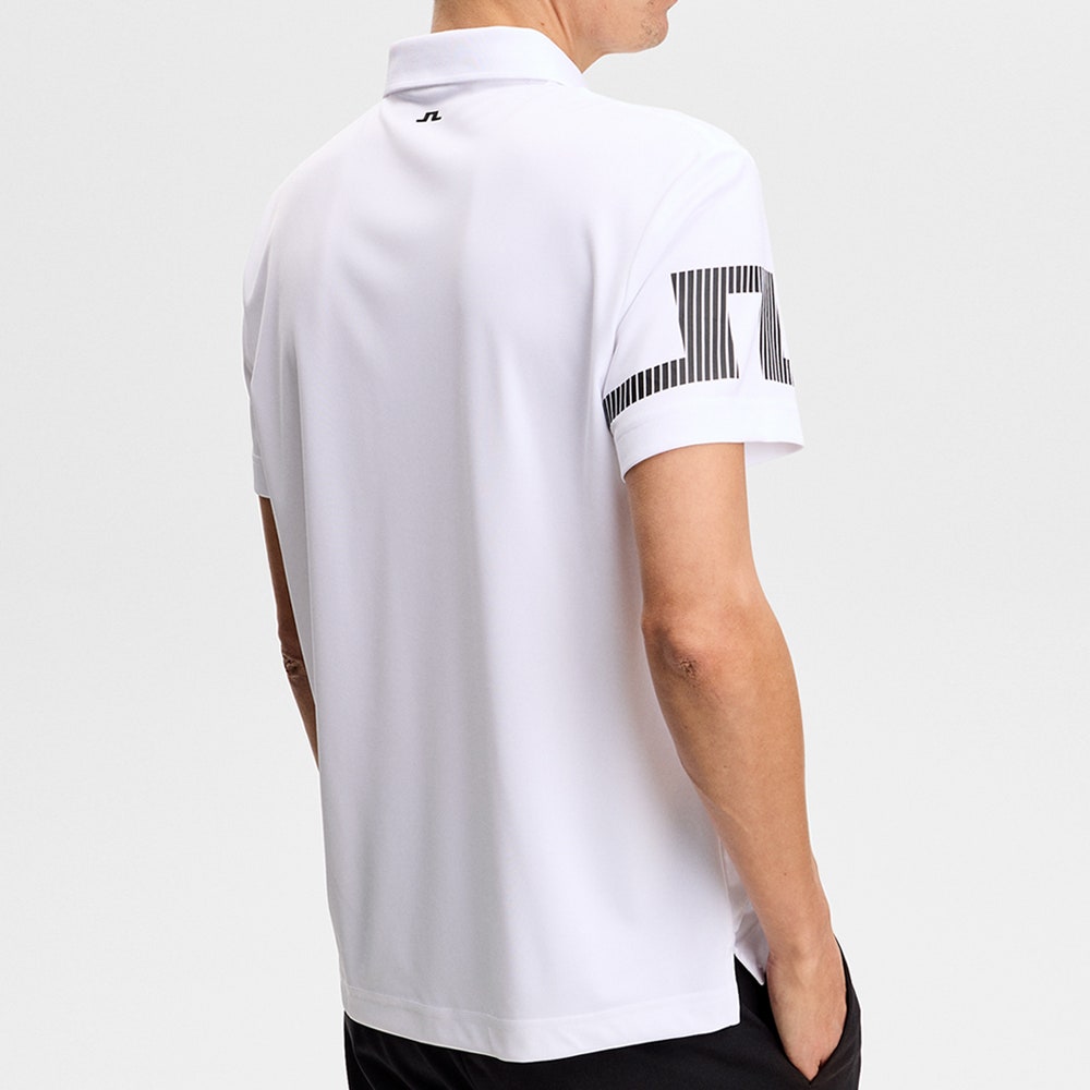 J.Lindeberg Golf Shirt - Heath Regular Fit - White SS26