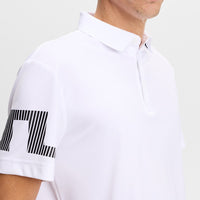 J.Lindeberg Golf Shirt - Heath Regular Fit - White SS26