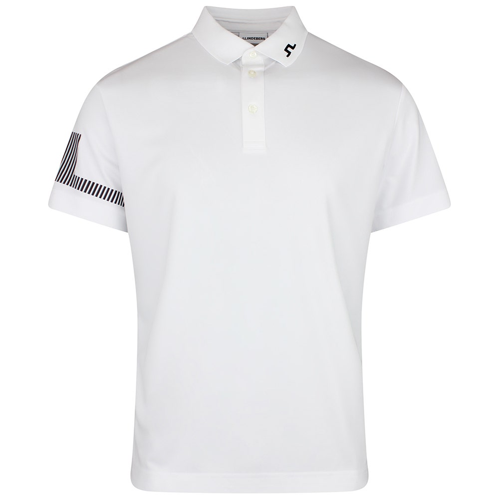 J.Lindeberg Golf Shirt - Heath Regular Fit - White SS26