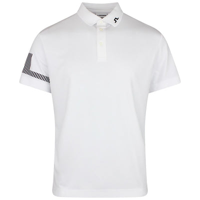 J.Lindeberg Golf Shirt - Heath Regular Fit - White SS26