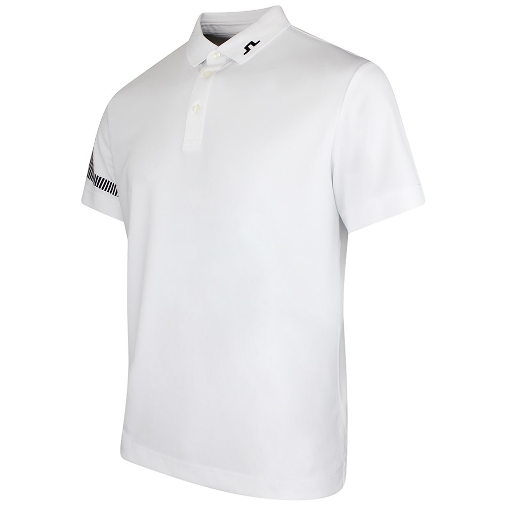 J.Lindeberg Golf Shirt - Heath Regular Fit - White SS26