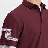 J.Lindeberg Golf Shirt - Heath Regular Fit - Winetasting AW26