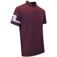 J.Lindeberg Golf Shirt - Heath Regular Fit - Winetasting AW26