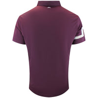 J.Lindeberg Golf Shirt - Heath Regular Fit - Winetasting AW26