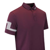 J.Lindeberg Golf Shirt - Heath Regular Fit - Winetasting AW26
