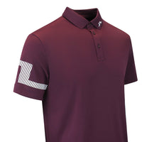 J.Lindeberg Golf Shirt - Heath Regular Fit - Winetasting AW26