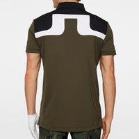 J.Lindeberg Golf Shirt - Jeff Regular Fit - Forest Green AW25