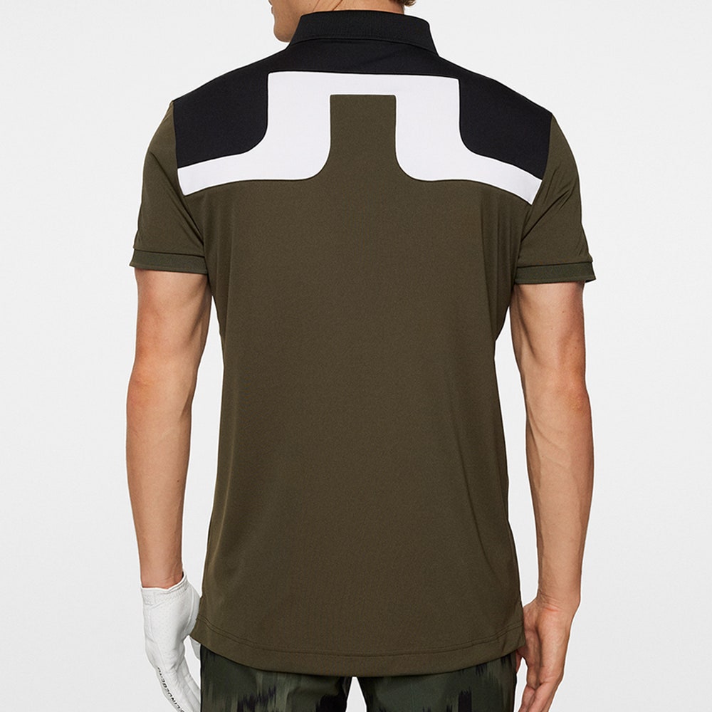 J.Lindeberg Golf Shirt - Jeff Regular Fit - Forest Green AW25