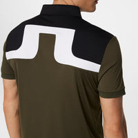 J.Lindeberg Golf Shirt - Jeff Regular Fit - Forest Green AW25