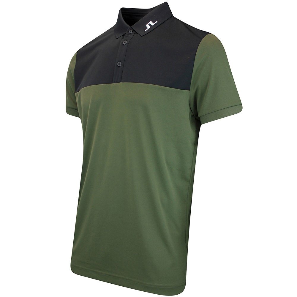 J.Lindeberg Golf Shirt - Jeff Regular Fit - Forest Green AW25