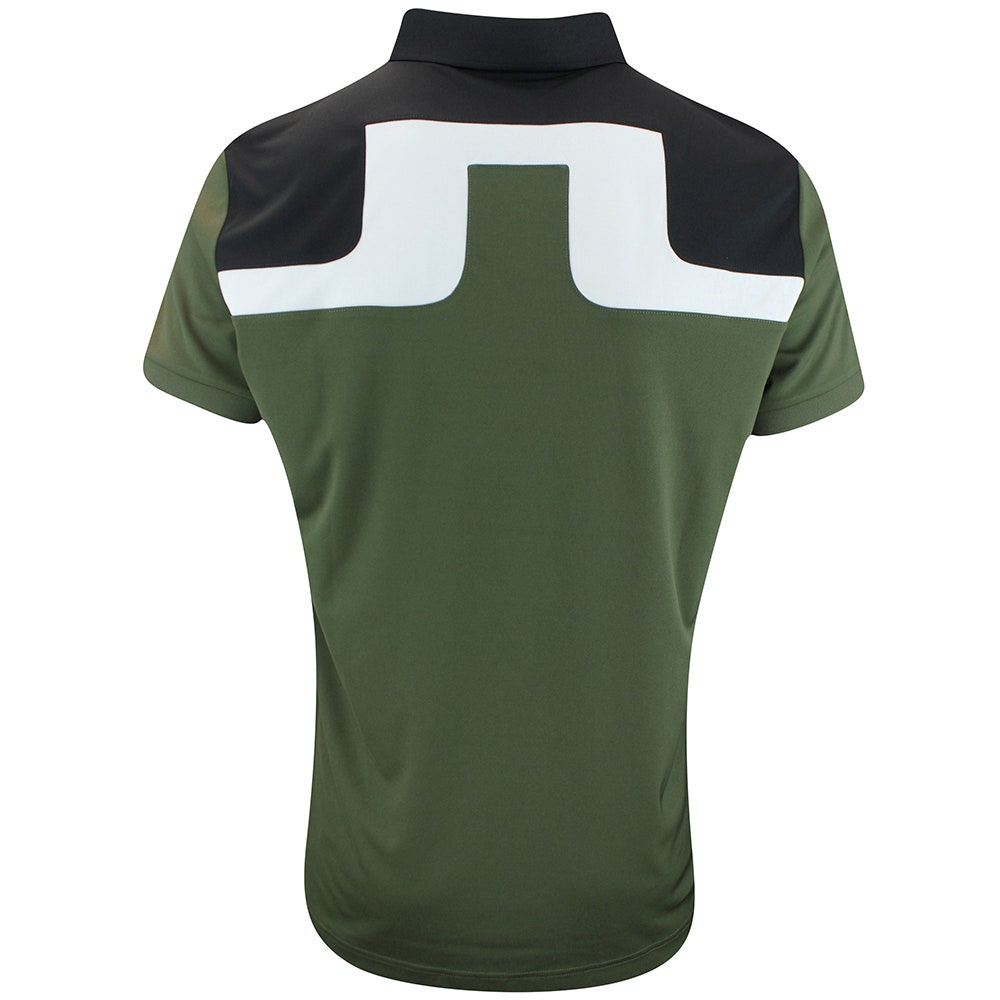 J.Lindeberg Golf Shirt - Jeff Regular Fit - Forest Green AW25