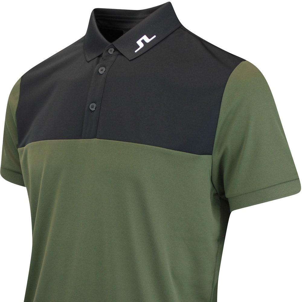 J.Lindeberg Golf Shirt - Jeff Regular Fit - Forest Green AW25